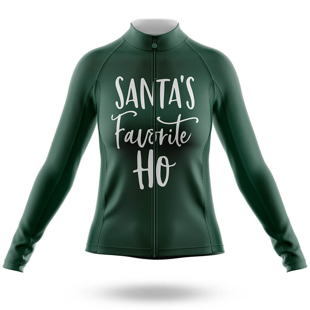 Santa's Favorite Ho - Women - Cycling Kit-Long Sleeve Jersey-Global Cycling Gear
