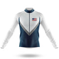 USA S6 Blue - Men's Cycling Kit-Long Sleeve Jersey-Global Cycling Gear