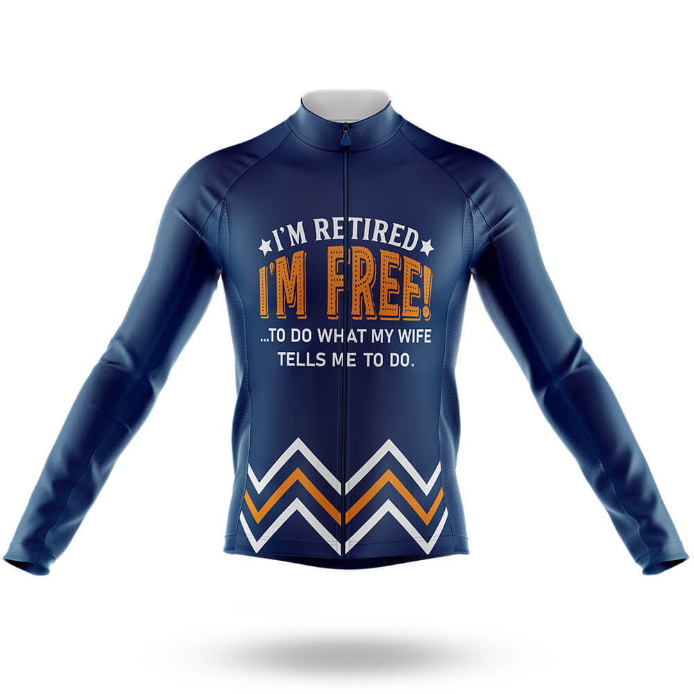 I'm Retired V7 - Men's Cycling Kit-Long Sleeve Jersey-Global Cycling Gear