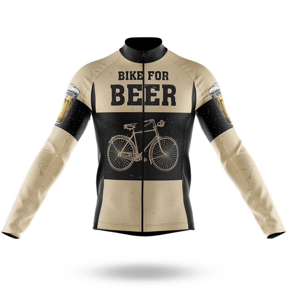 Bike For Beer V9 - Men's Cycling Kit-Long Sleeve Jersey-Global Cycling Gear