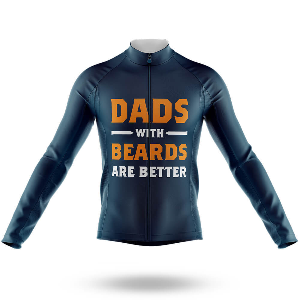 Dads With Beards - Men's Cycling Kit-Long Sleeve Jersey-Global Cycling Gear