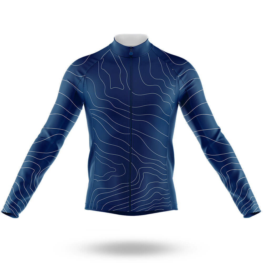 Navy - Men's Cycling Kit-Long Sleeve Jersey-Global Cycling Gear