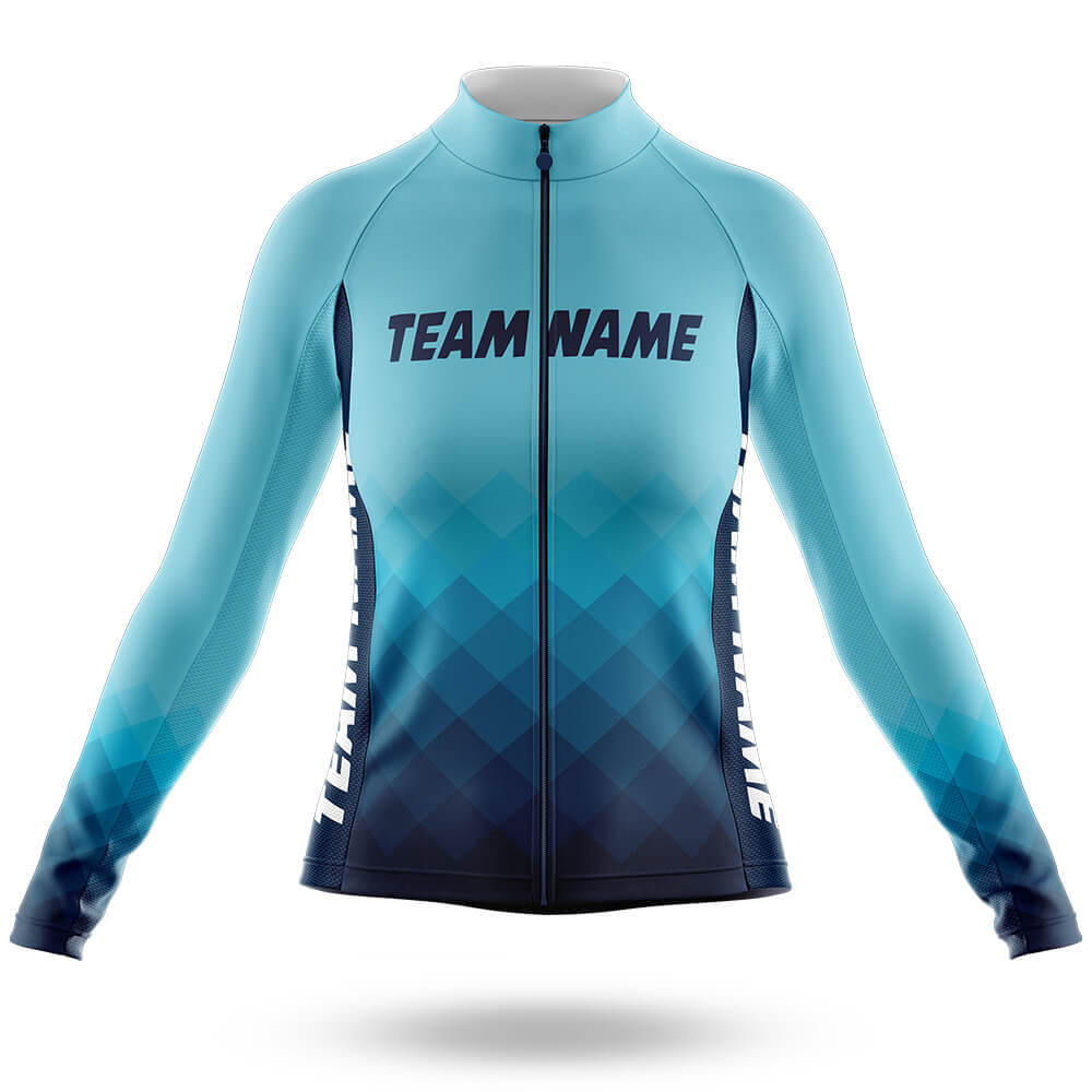 Custom Team Name M15 - Women's Cycling Kit-Long Sleeve Jersey-Global Cycling Gear