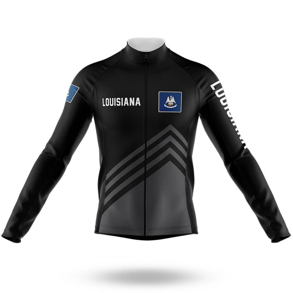 Louisiana S4 Black - Men's Cycling Kit-Long Sleeve Jersey-Global Cycling Gear
