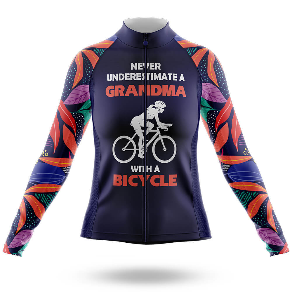 Grandma V4 - Women's Cycling Kit-Long Sleeve Jersey-Global Cycling Gear