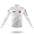 Suisse S5 White - Men's Cycling Kit-Long Sleeve Jersey-Global Cycling Gear