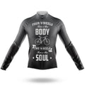 Two Wheels Move The Soul V3 - Men's Cycling Kit-Long Sleeve Jersey-Global Cycling Gear