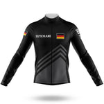 Deutschland S5 Black - Men's Cycling Kit-Long Sleeve Jersey-Global Cycling Gear