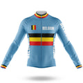 Belgium Flag - Men's Cycling Kit-Long Sleeve Jersey-Global Cycling Gear