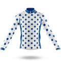 Blue Polka Dot Cycling Jersey - Global Cycling Gear