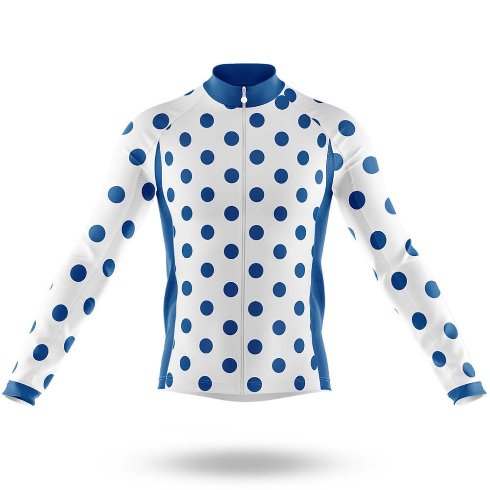 Blue Polka Dot Cycling Jersey - Global Cycling Gear