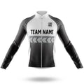 Custom Team Name S4 Grey - Men's Cycling Kit-Long Sleeve Jersey-Global Cycling Gear