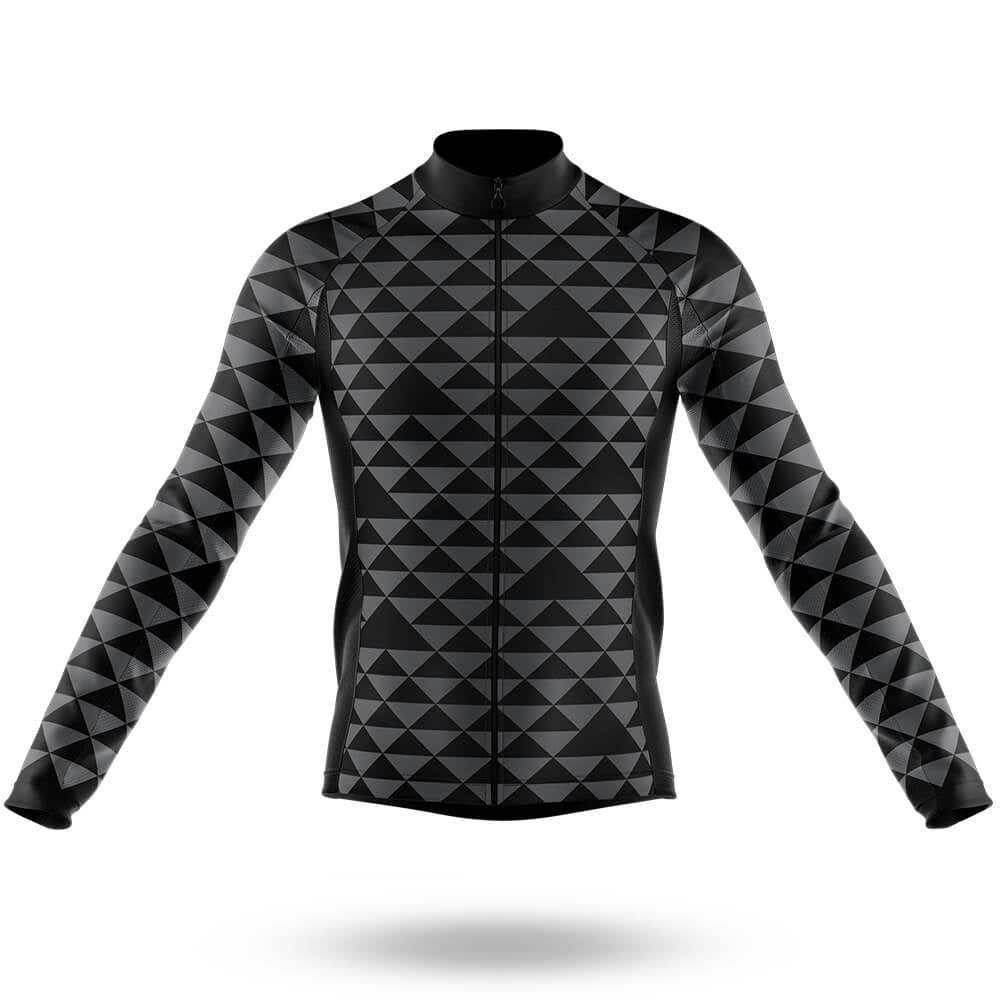 Black Triangles - Men's Cycling Kit-Long Sleeve Jersey-Global Cycling Gear