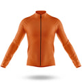 Orange - Men's Cycling Kit-Long Sleeve Jersey-Global Cycling Gear