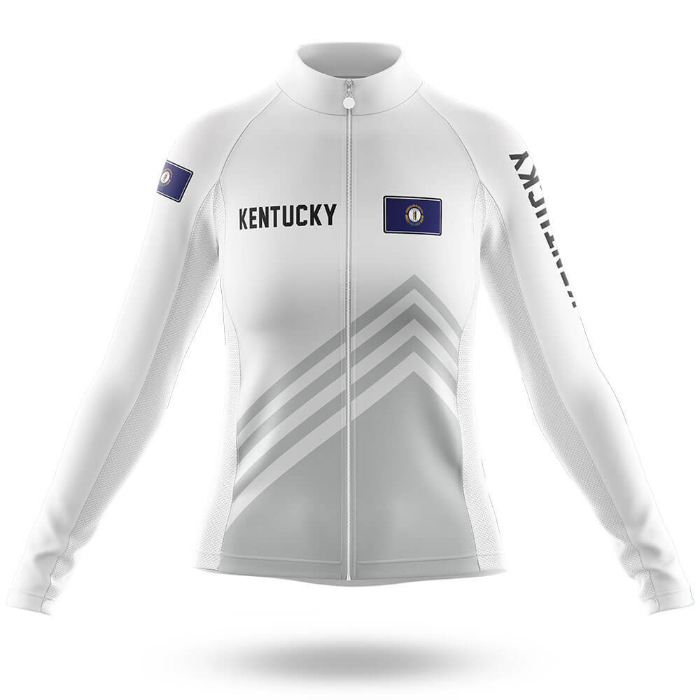 Kentucky S4 White - Women - Cycling Kit-Long Sleeve Jersey-Global Cycling Gear