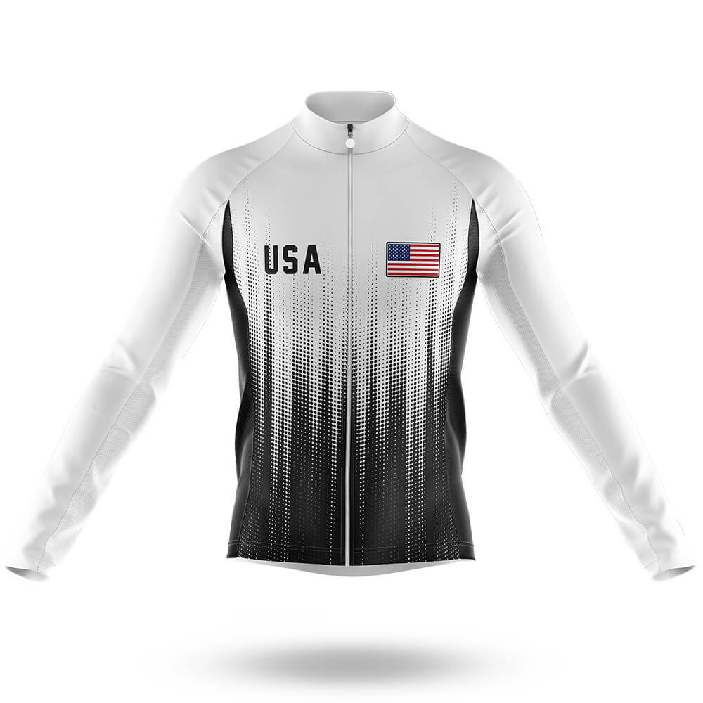 USA S14 - Men's Cycling Kit-Long Sleeve Jersey-Global Cycling Gear