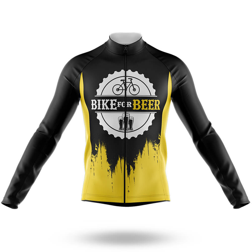 Bike For Beer V5 - Men's Cycling Kit-Long Sleeve Jersey-Global Cycling Gear