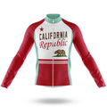 California Republic V7 - Men's Cycling Kit-Long Sleeve Jersey-Global Cycling Gear