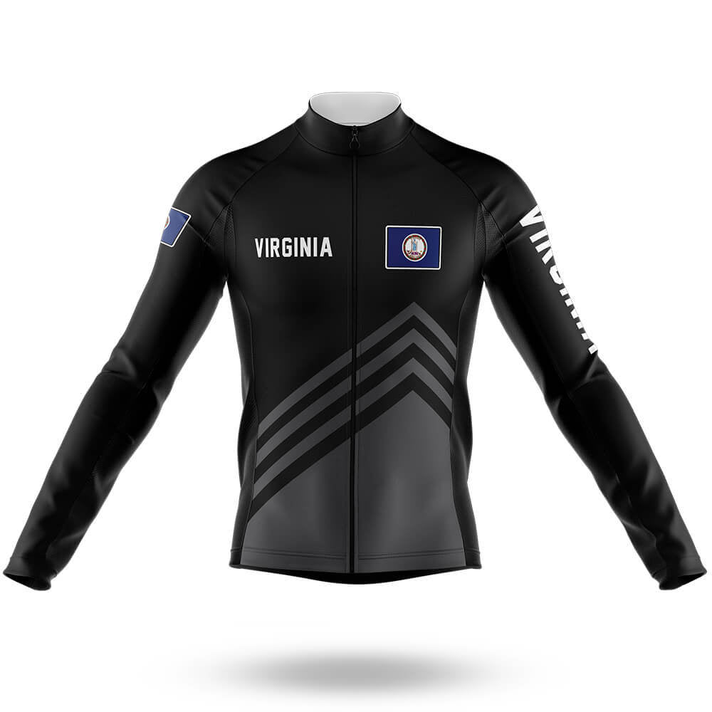 Virginia S4 Black - Men's Cycling Kit-Long Sleeve Jersey-Global Cycling Gear