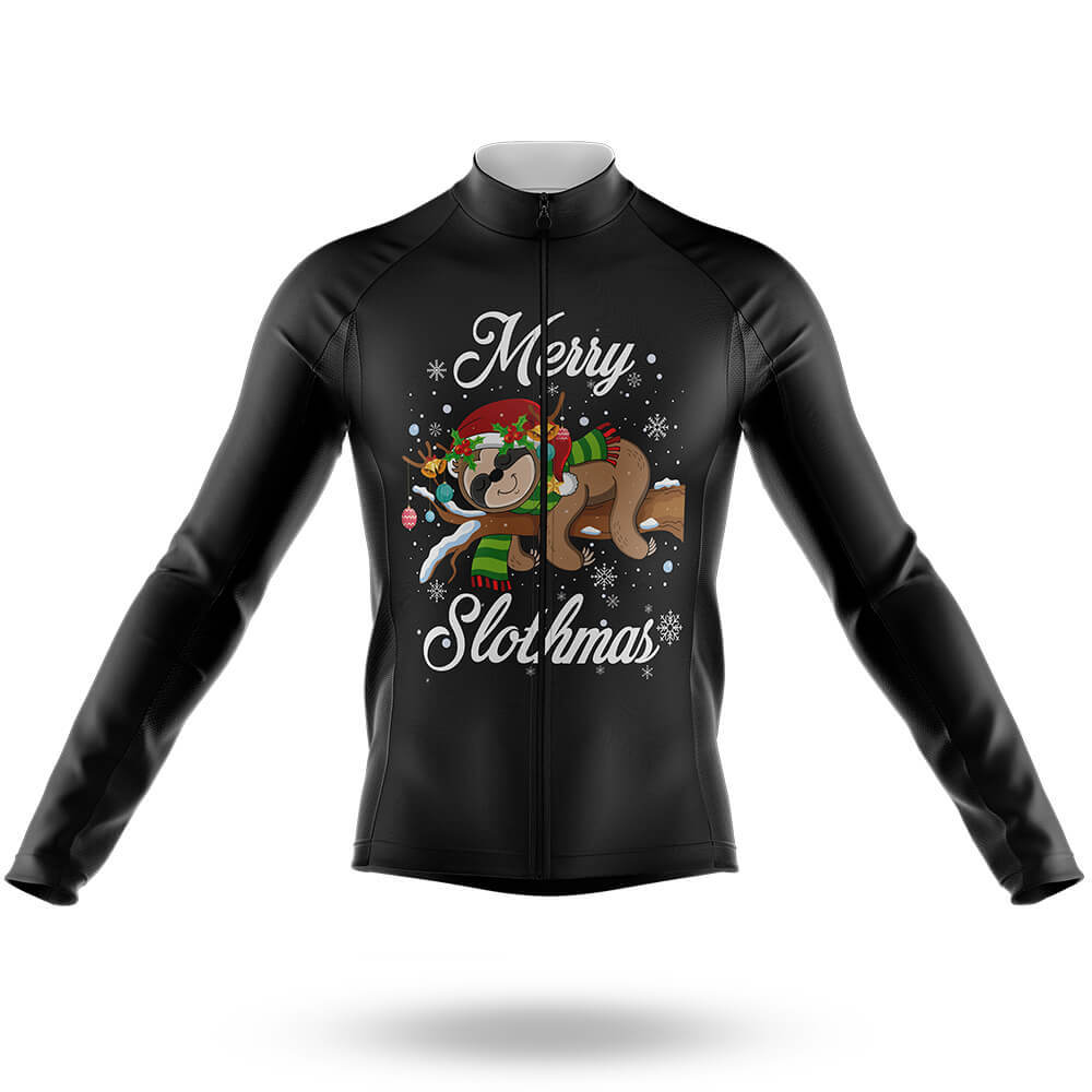 Merry Slothmas - Men's Cycling Kit-Long Sleeve Jersey-Global Cycling Gear