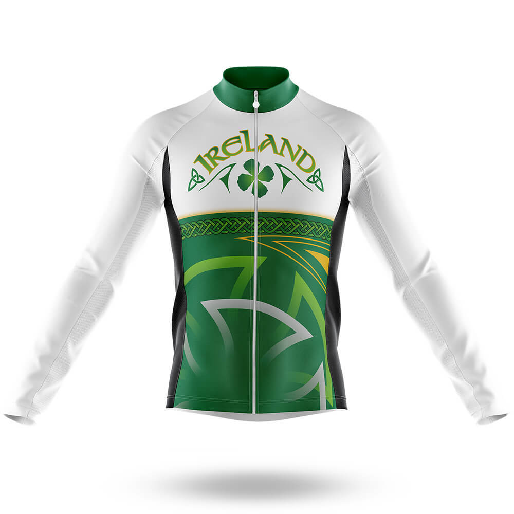 Ireland Love - Men's Cycling Kit-Long Sleeve Jersey-Global Cycling Gear