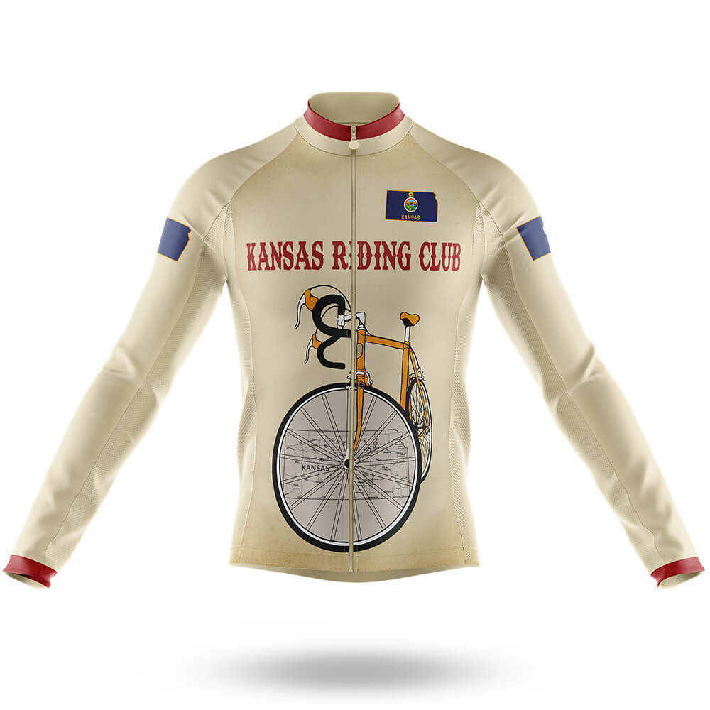 Kansas Riding Club - Men's Cycling Kit-Long Sleeve Jersey-Global Cycling Gear