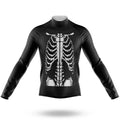 Skeleton Rib Cage - Men's Cycling Kit-Long Sleeve Jersey-Global Cycling Gear