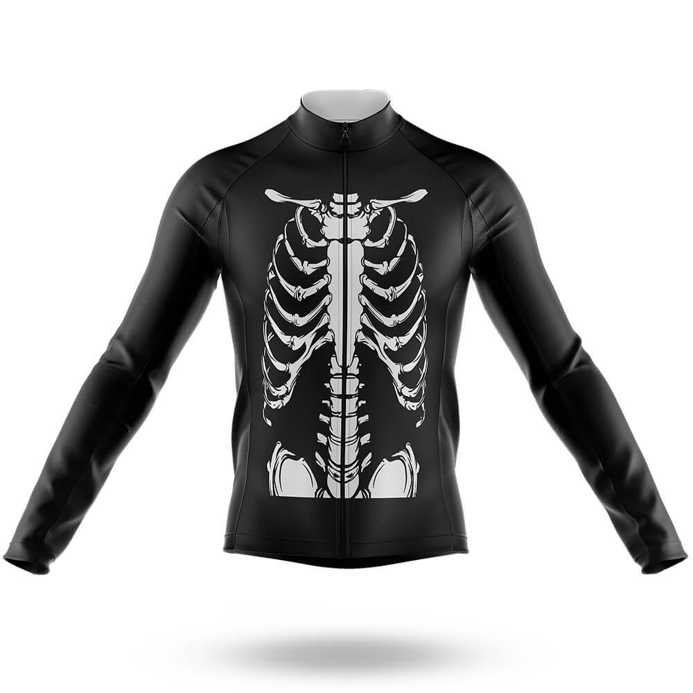 Skeleton Rib Cage - Men's Cycling Kit-Long Sleeve Jersey-Global Cycling Gear