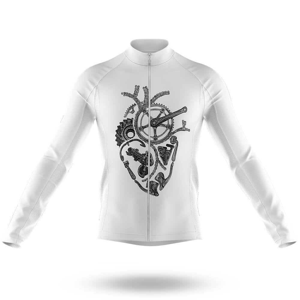 Cycling Heart - Men's Cycling Kit-Long Sleeve Jersey-Global Cycling Gear
