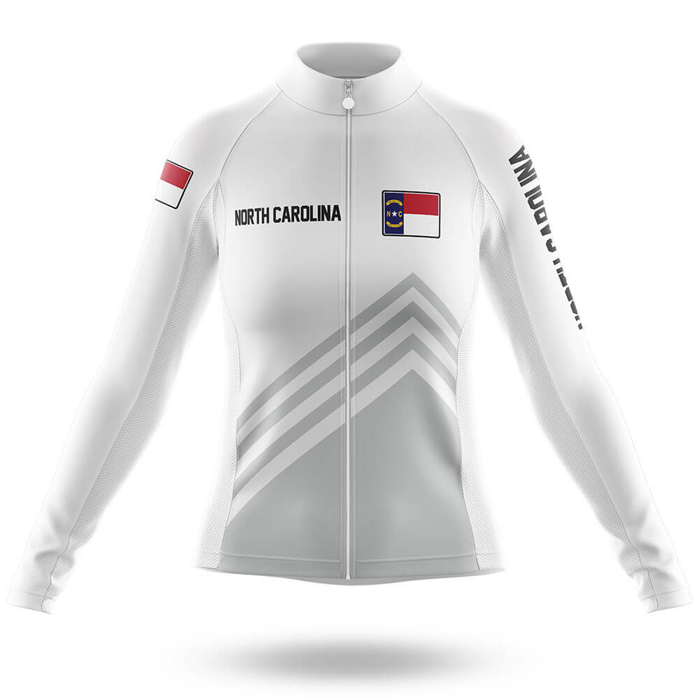 North Carolina S4 White - Women - Cycling Kit-Long Sleeve Jersey-Global Cycling Gear