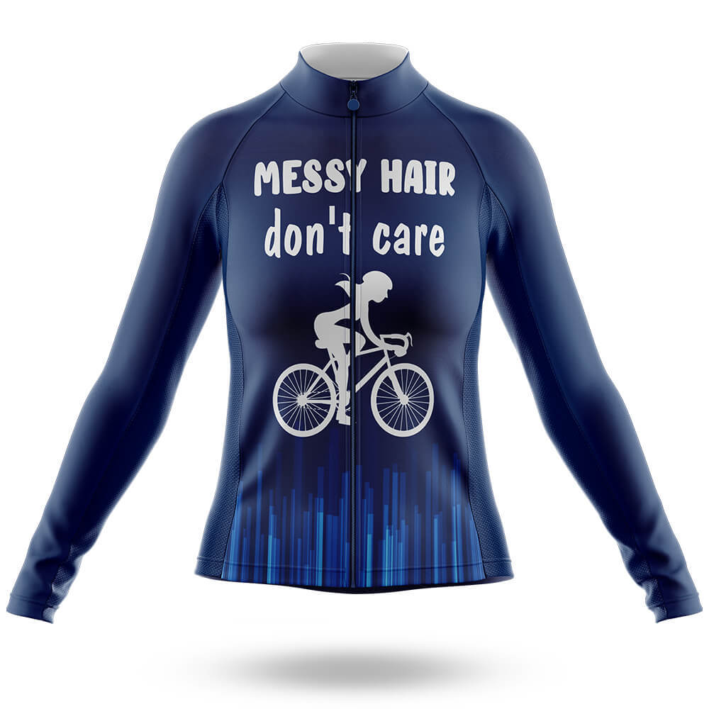 Messy Hair - Women's Cycling Kit-Long Sleeve Jersey-Global Cycling Gear