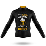 Papa Génial - Men's Cycling Kit-Long Sleeve Jersey-Global Cycling Gear