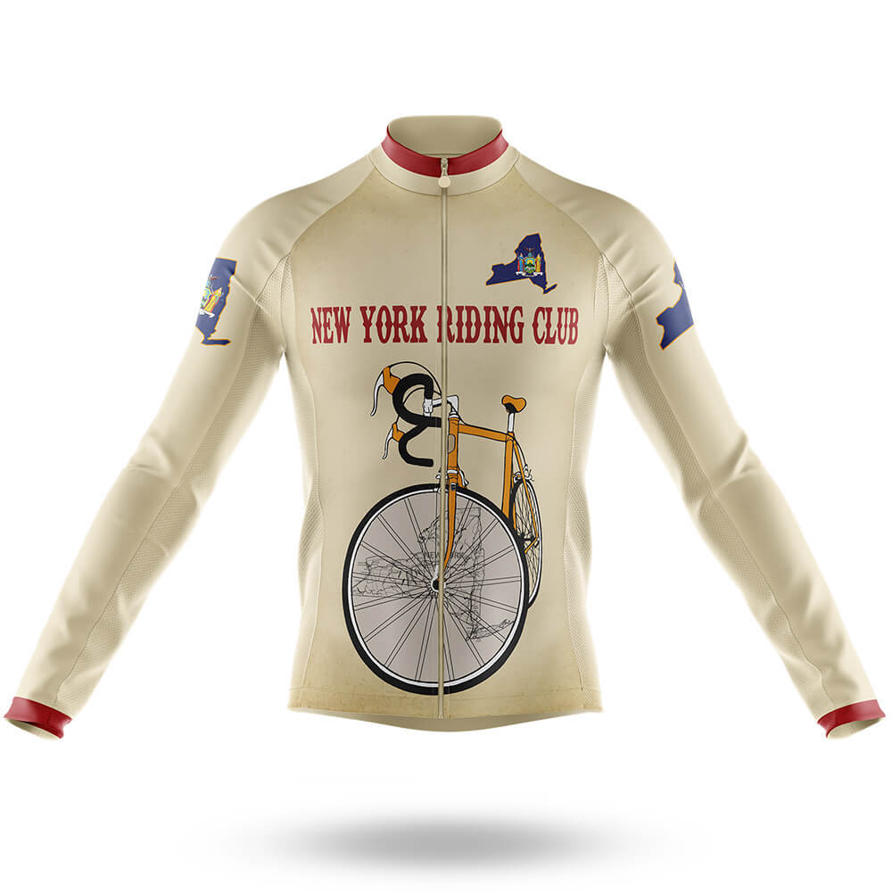 New York Riding Club - Men's Cycling Kit-Long Sleeve Jersey-Global Cycling Gear