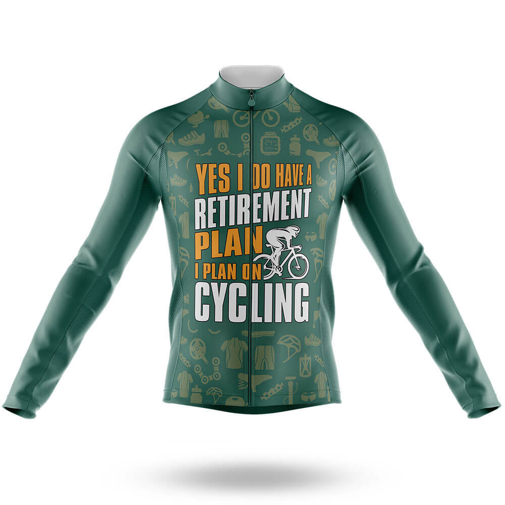 Retirement Plan V10 - Men's Cycling Kit-Long Sleeve Jersey-Global Cycling Gear