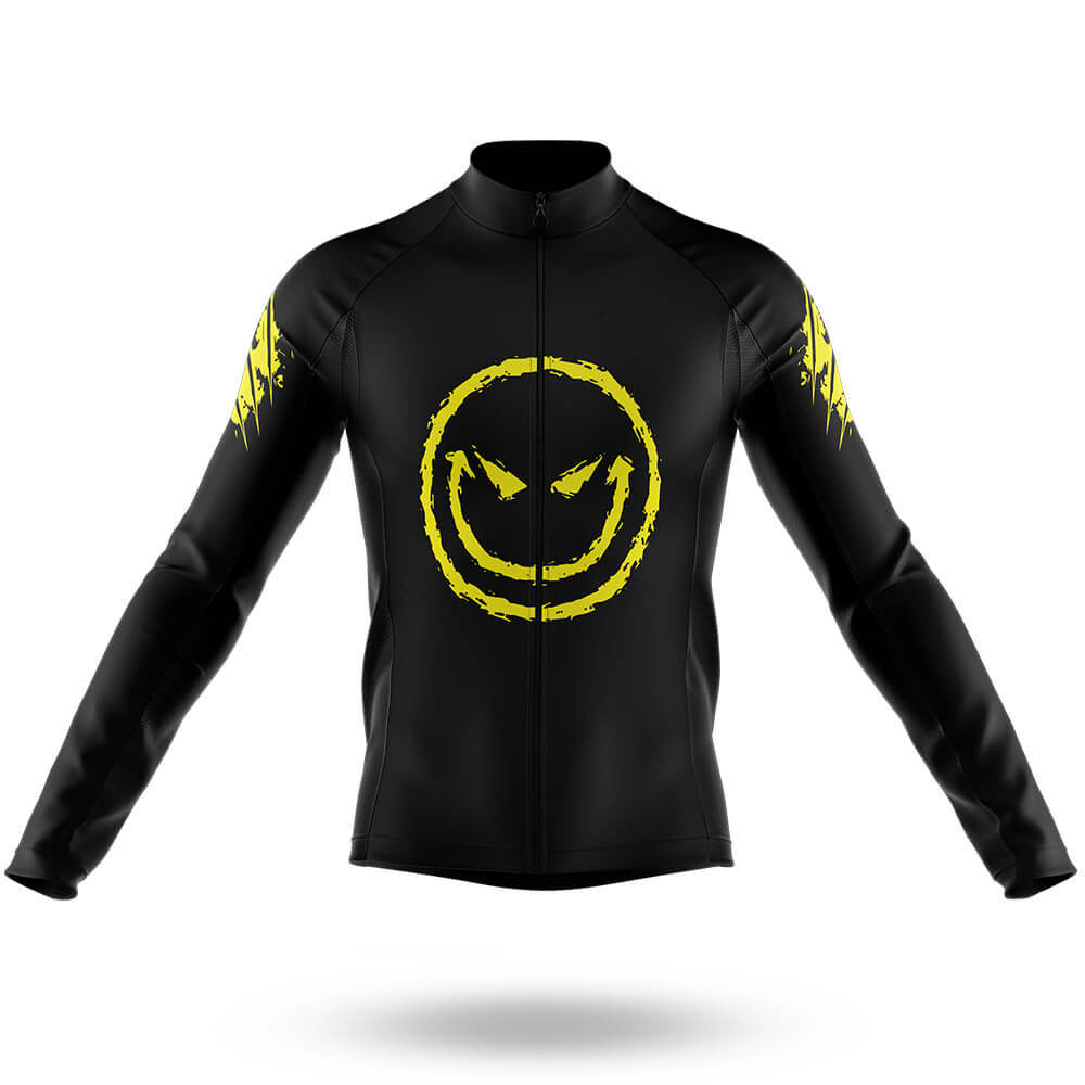Evil Smile Face - Men's Cycling Kit-Long Sleeve Jersey-Global Cycling Gear
