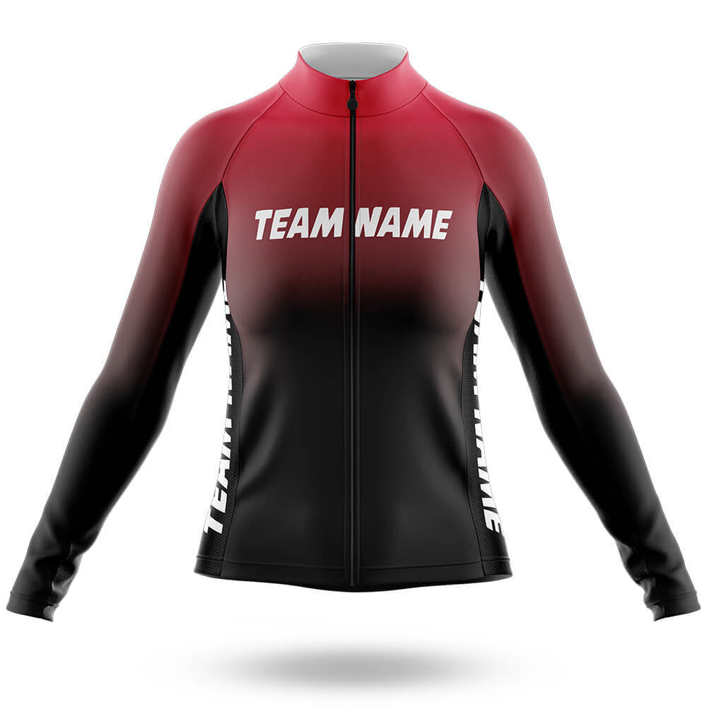 Custom Team Name M11 - Women's Cycling Kit-Long Sleeve Jersey-Global Cycling Gear