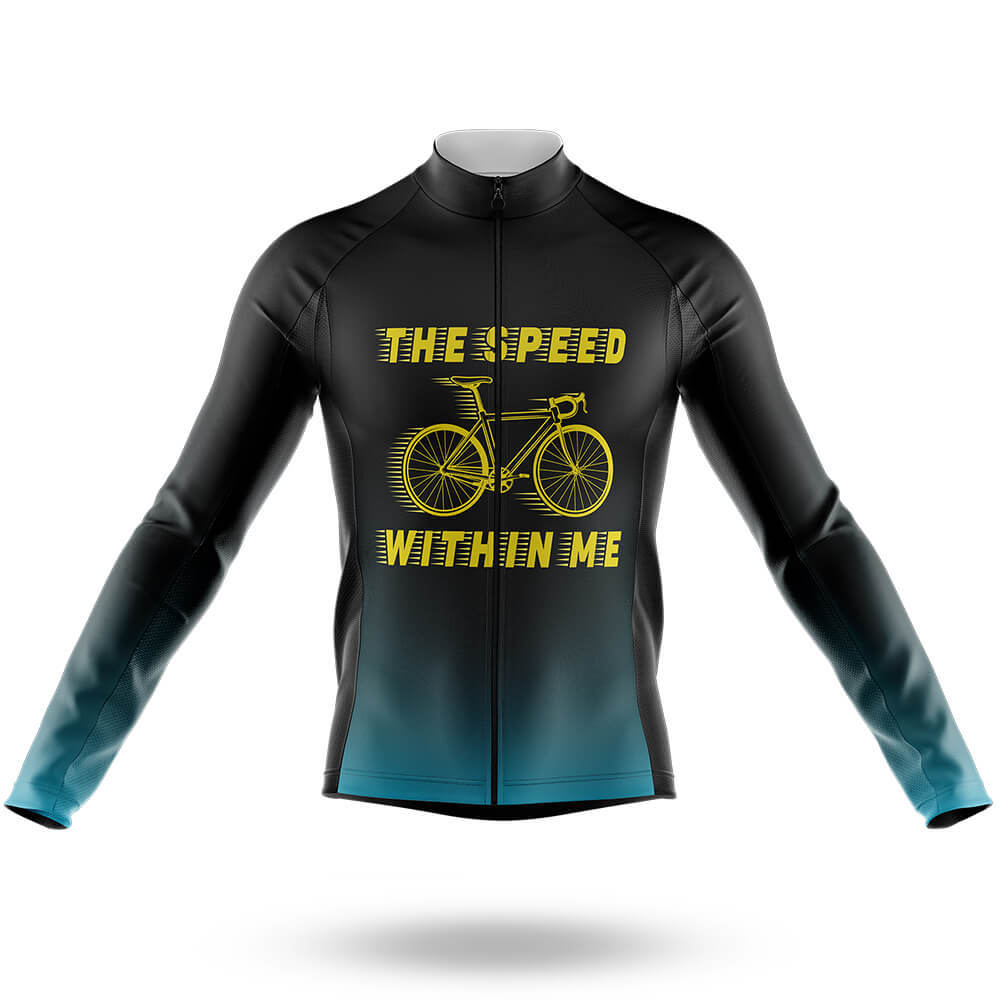 The Speed Within Me - Men's Cycling Kit-Long Sleeve Jersey-Global Cycling Gear