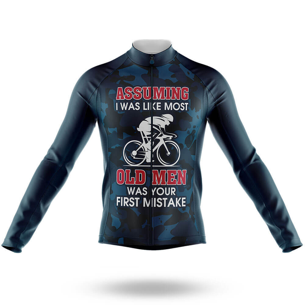 Cycling Old Man V5 - Men's Cycling Kit-Long Sleeve Jersey-Global Cycling Gear