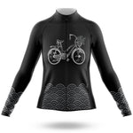 Bike Lover - Women's Cycling Kit-Long Sleeve Jersey-Global Cycling Gear