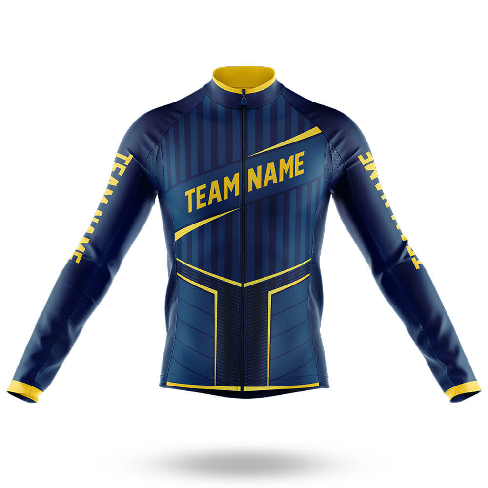 Custom Team Name S5 - Men's Cycling Kit-Long Sleeve Jersey-Global Cycling Gear