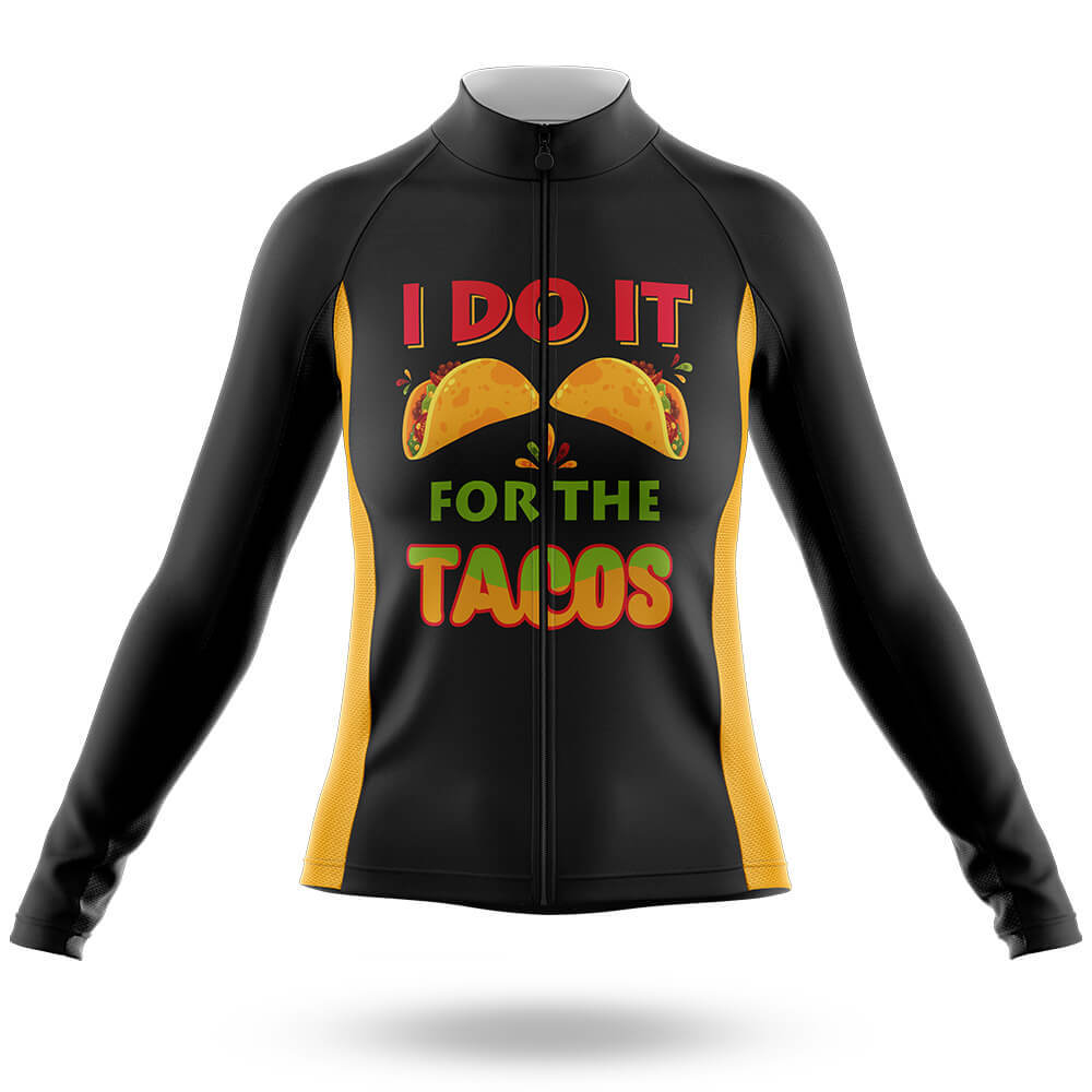 Do It For Tacos - Women's Cycling Kit-Long Sleeve Jersey-Global Cycling Gear