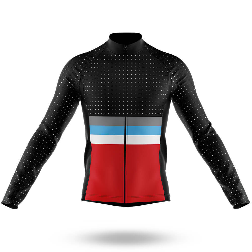 Retro Colors - Men's Cycling Kit-Long Sleeve Jersey-Global Cycling Gear