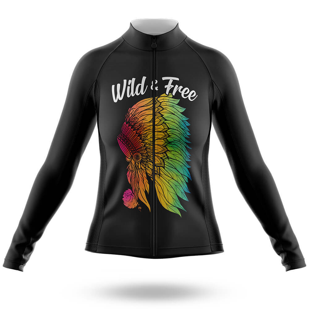 Wild And Free - Women - Cycling Kit-Long Sleeve Jersey-Global Cycling Gear