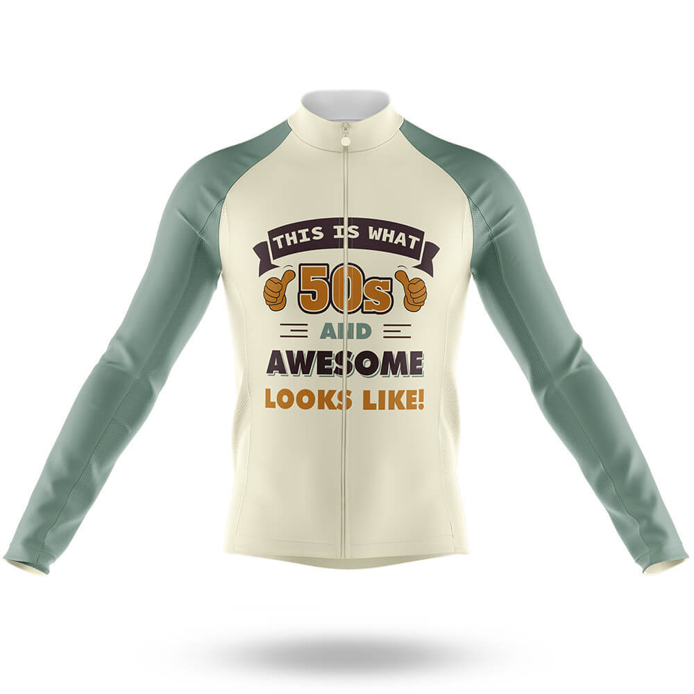 Retro Custom Year Vintage V4 - Men's Cycling Kit-Long Sleeve Jersey-Global Cycling Gear