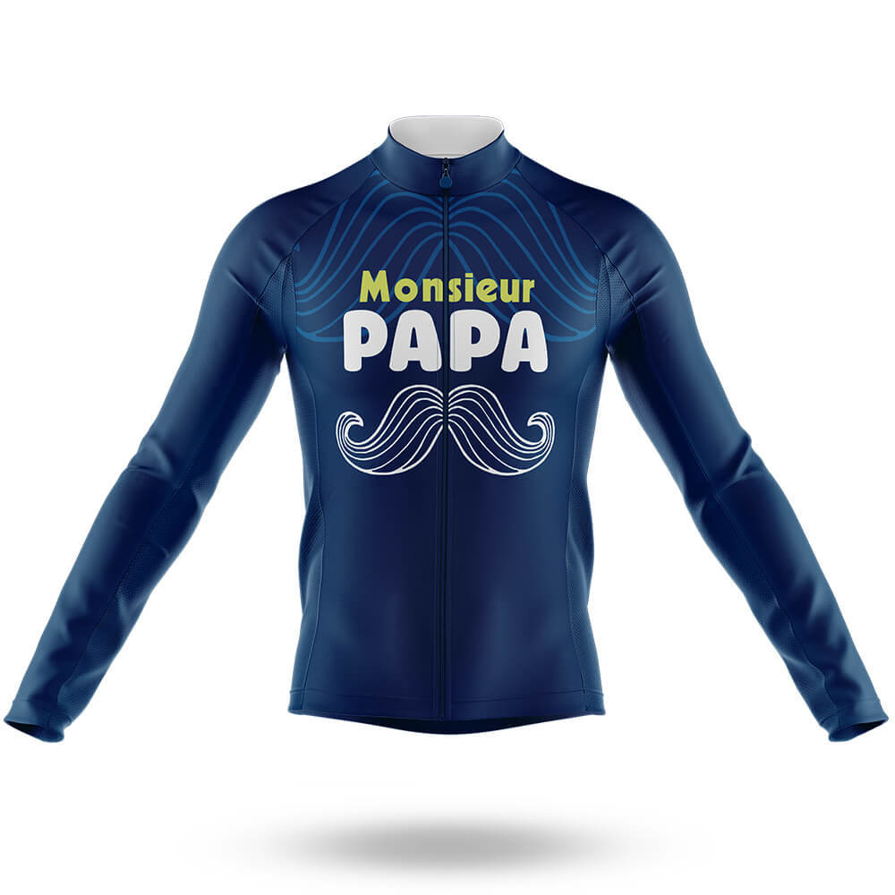 Monsieur Papa - Men's Cycling Kit-Long Sleeve Jersey-Global Cycling Gear