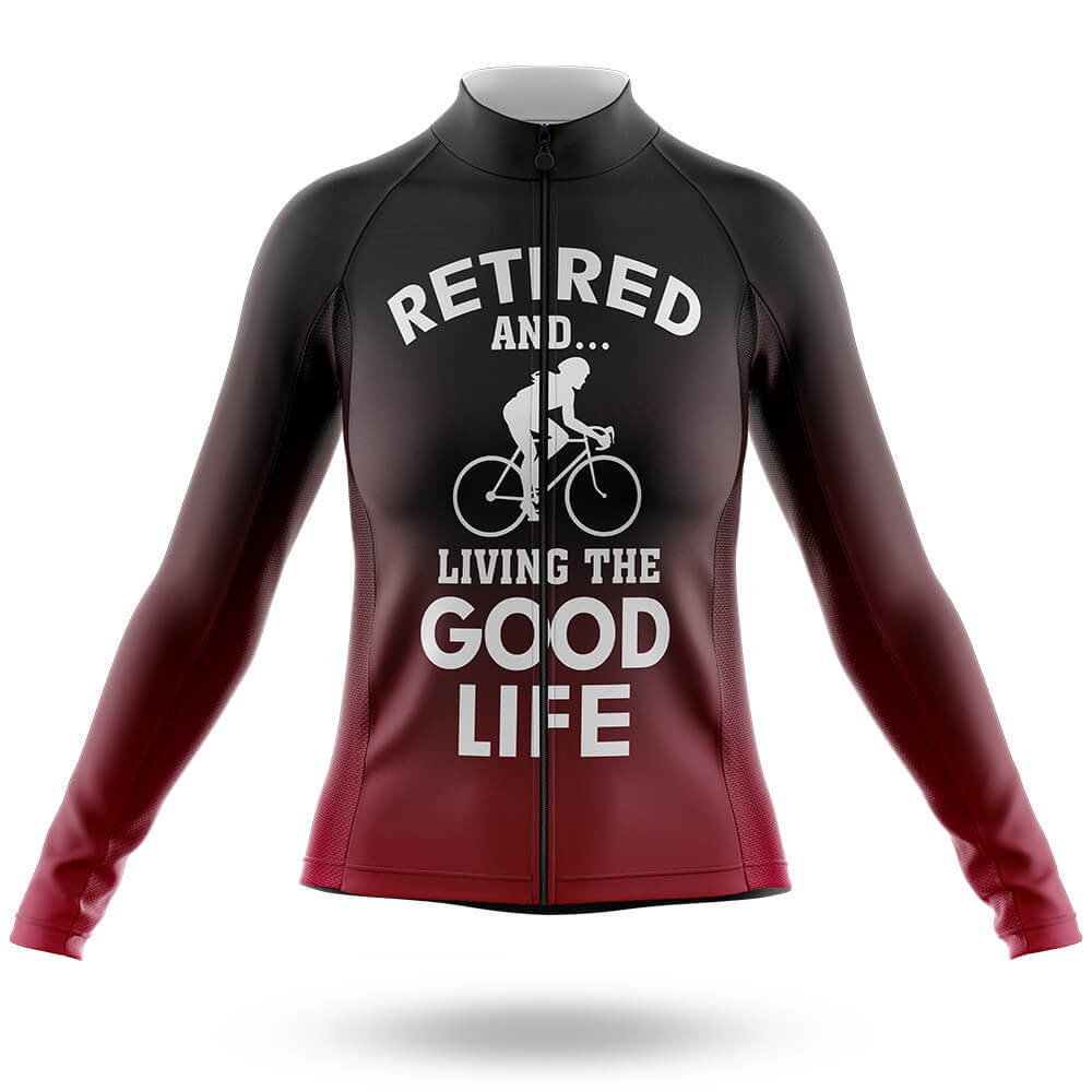 Retirement - Women - Cycling Kit-Long Sleeve Jersey-Global Cycling Gear