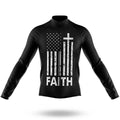 Faith Flag - Men's Cycling Kit-Long Sleeve Jersey-Global Cycling Gear