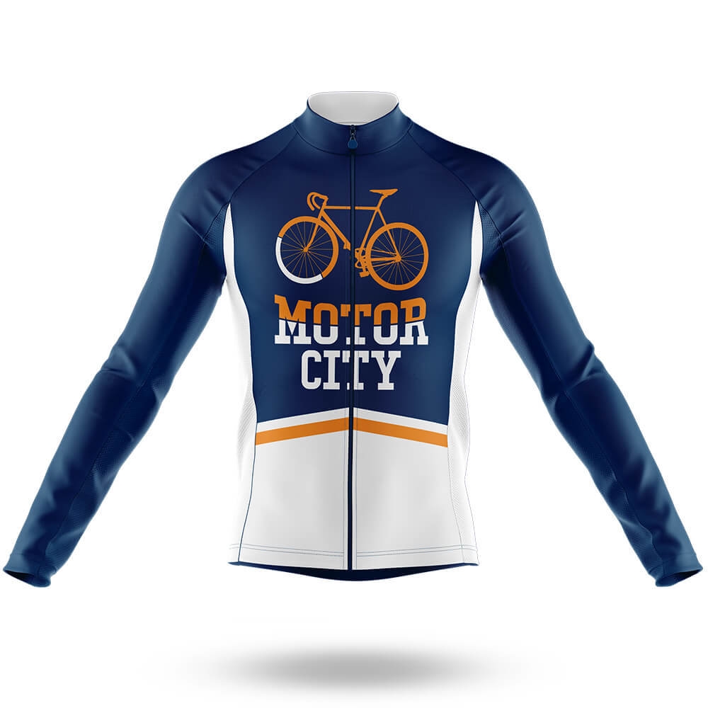 Motor City - Men's Cycling Kit-Long Sleeve Jersey-Global Cycling Gear