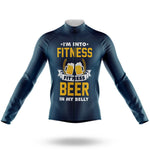 I'm Into Fitness - Navy - Men's Cycling Kit-Long Sleeve Jersey-Global Cycling Gear