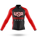 USA Stars - Men's Cycling Kit-Long Sleeve Jersey-Global Cycling Gear